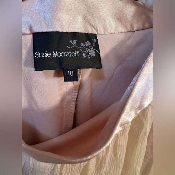 Susie Mooratoff one shoulder maxi champagne dress - Picture 7 of 8